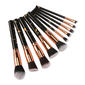 10Pcs Marble Makeup Brush Set