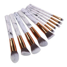 10Pcs Marble Makeup Brush Set