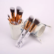 10Pcs Marble Makeup Brush Set