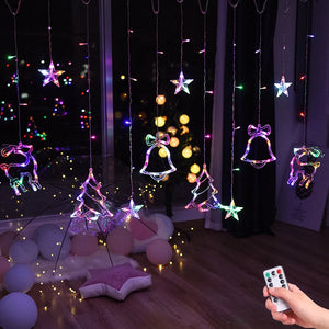 Christmas Curtain Fairy String Lights