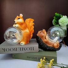 Garden Decor Squirrel Art LED Solar Lights