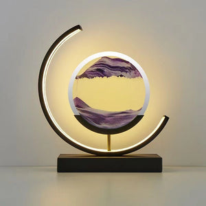 LED 3D Quicksand Table Lamp