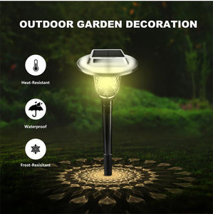 Colored Solar Pathway Garden Lights for Walkway Yard Path