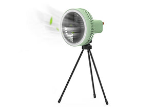 3 Speeds Rechargeable LED Camping Tripod Desk Fan