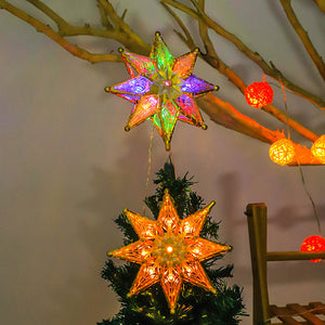 LED Christmas Decor Tree Star Top Light