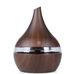 300ml Wood Grain USB Electric Aroma air diffuser - Groupy Buy